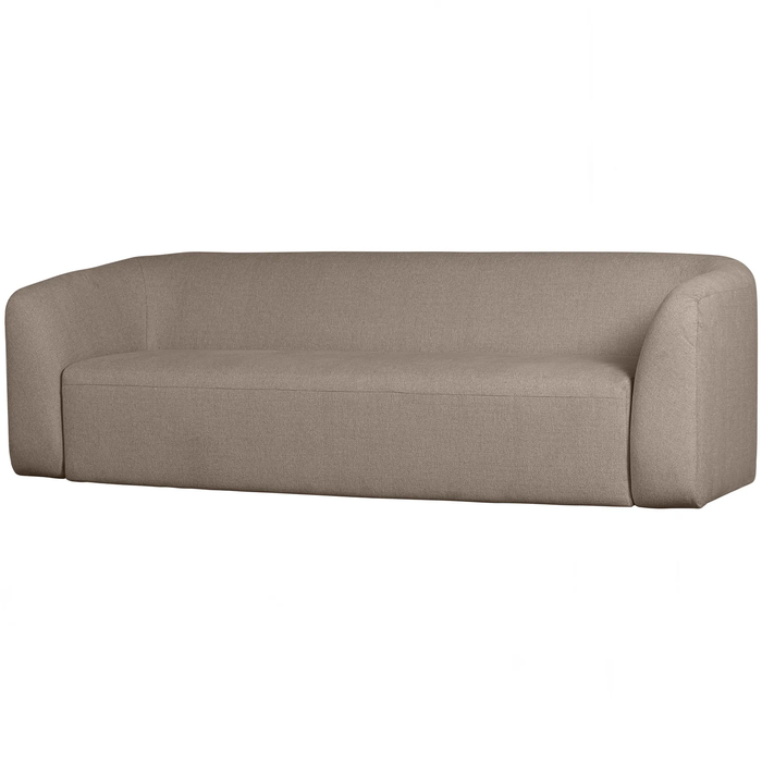 WOOOD Sloping 3-zitsbank - Chenille - Lichtbruin Melange