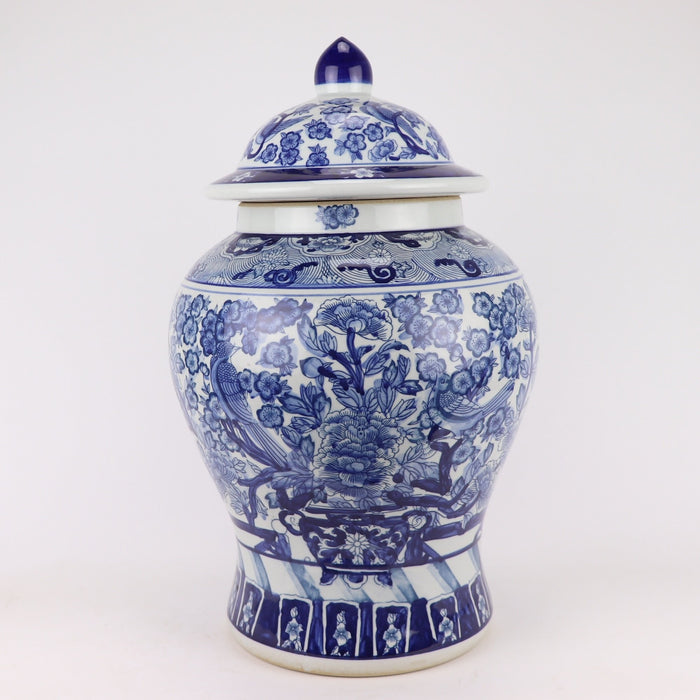 Fine Asianliving Chinese Gemberpot Blauw Wit