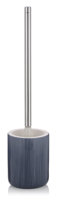 Toiletborstel met Houder, Keramiek, Rook Blauw - Kela | Ava