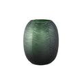 PTMD Elichi Green Round Glass Vase High