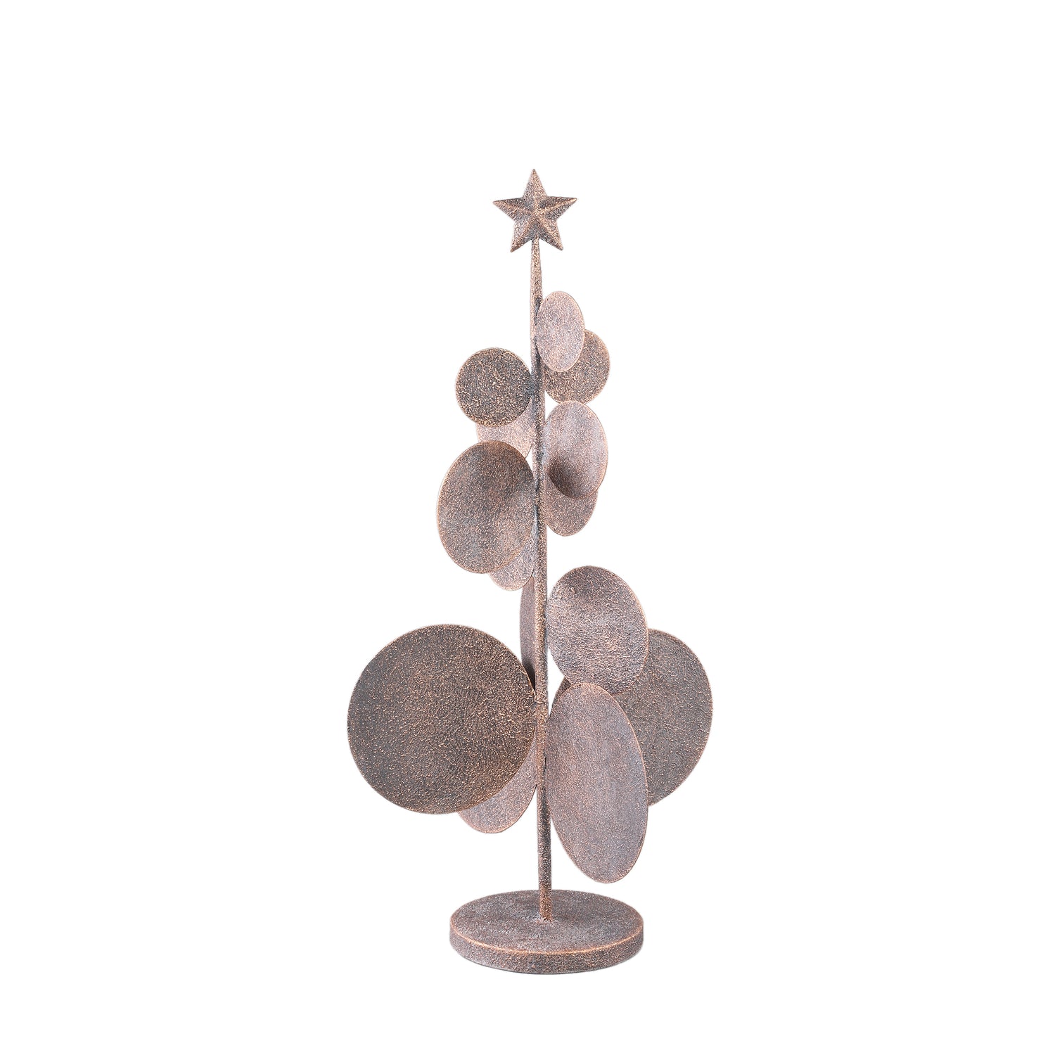 PTMD Gilda Gold iron xmas tree statue multiple rounds M