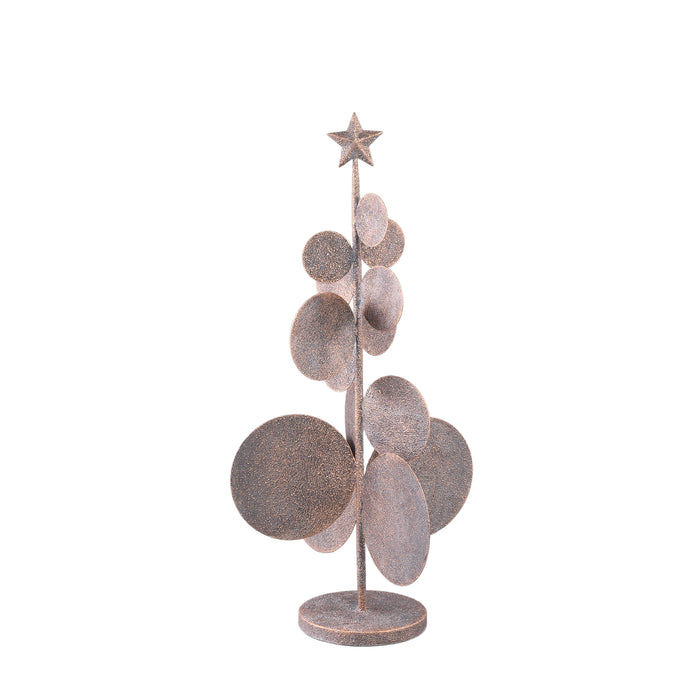 PTMD Gilda Gold iron xmas tree statue multiple rounds M