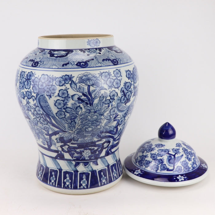 Fine Asianliving Chinese Gemberpot Blauw Wit