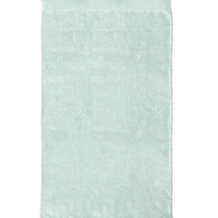 LINNICKVelours Handdoek  Katoen 50x100cm - soft green - Set van 4