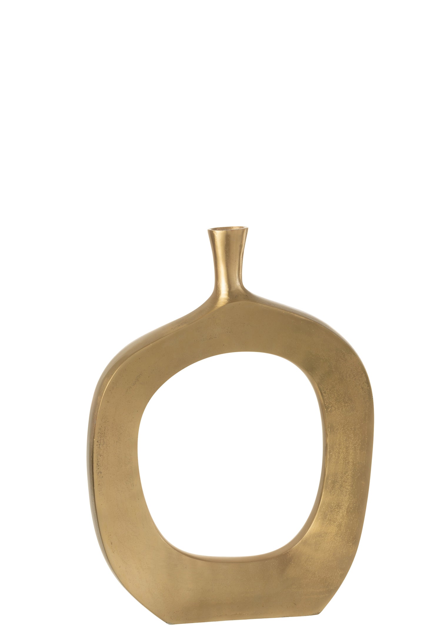 J-Line vaas Nina - aluminium - goud - small - Ø 10 cm