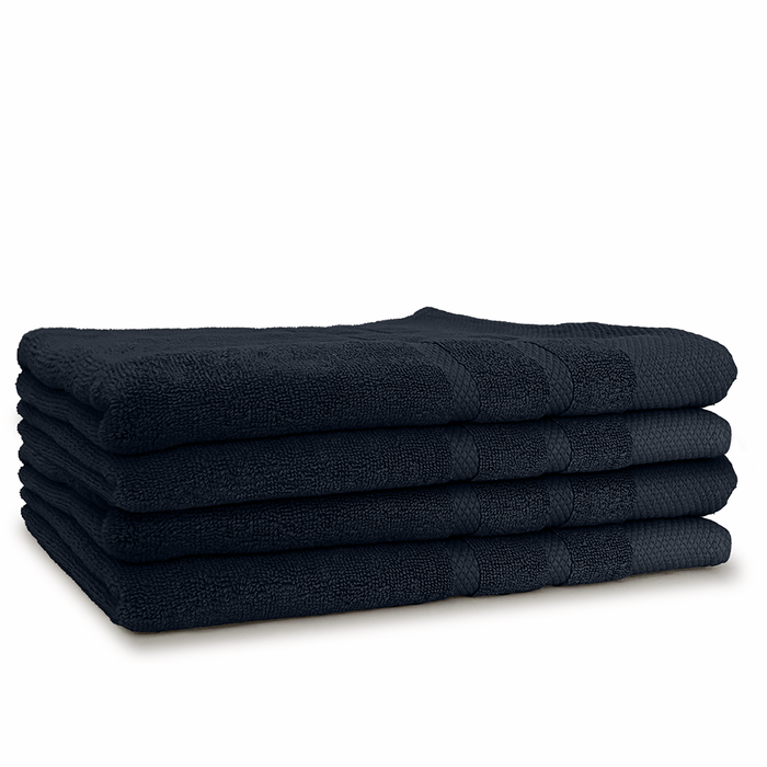 LINNICKBadstof Badlaken  Katoen 70x140cm - black - set van 4