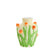 Light&living Vaas deco Ø21,5x26 cm TULIP keramiek crème oranje-groen
