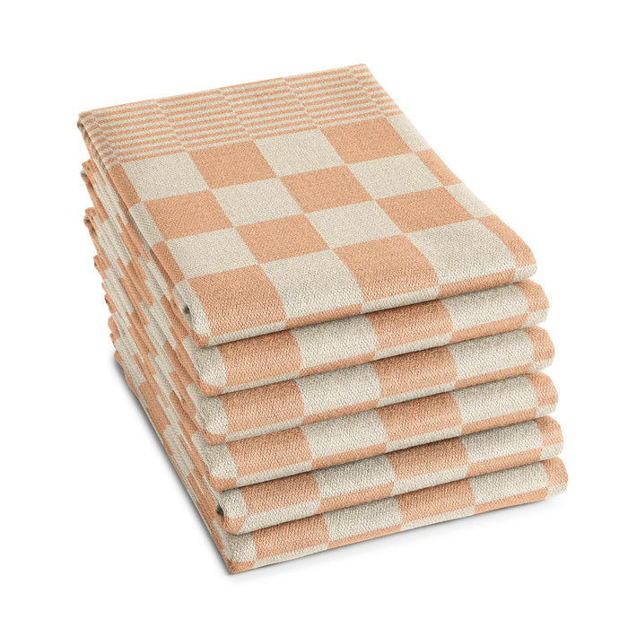 DDDDD theedoek Barbeque - 60x65cm - pastel peach - 6 stuks