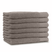 LINNICK Diamond Badstof Handdoek 60x110cm - taupe - set van 6
