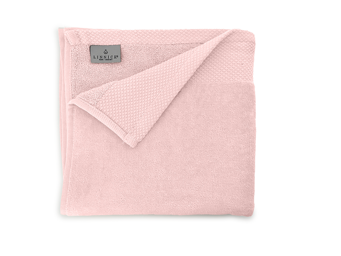 LINNICKVelours Handdoek  Katoen 60x110cm - light pink - Set van 6