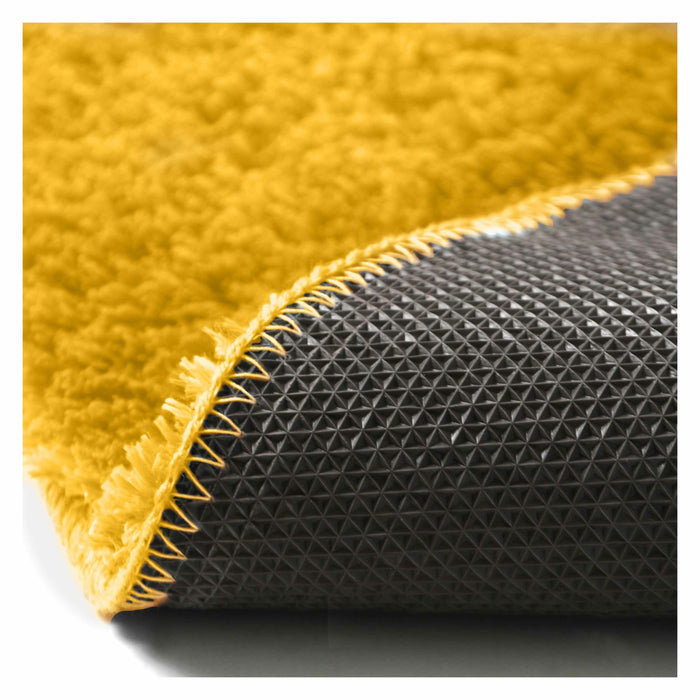 Spirella badkamer vloerkleed|tapijt - hoogpolig - geel - 40 x 60 cm