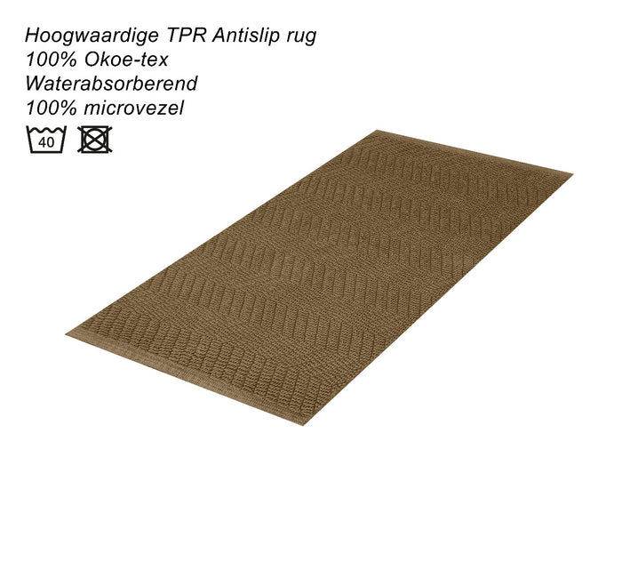 Dutch House Badmat Formia - taupe 50x80cm