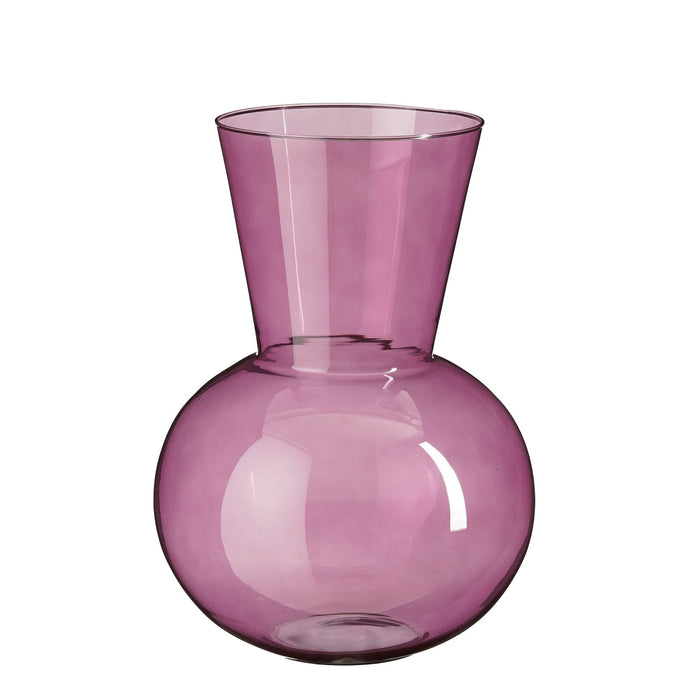 Mica Decorations Vaas Fancy - 29x29x40 cm - Glas - Paars