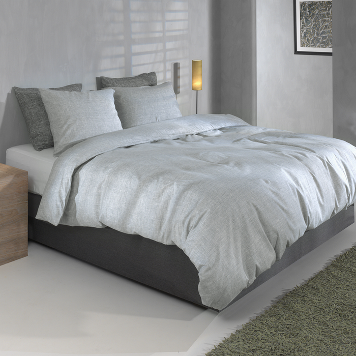 Zo Home Dekbedovertrek Flanella di Lino - dove grey
