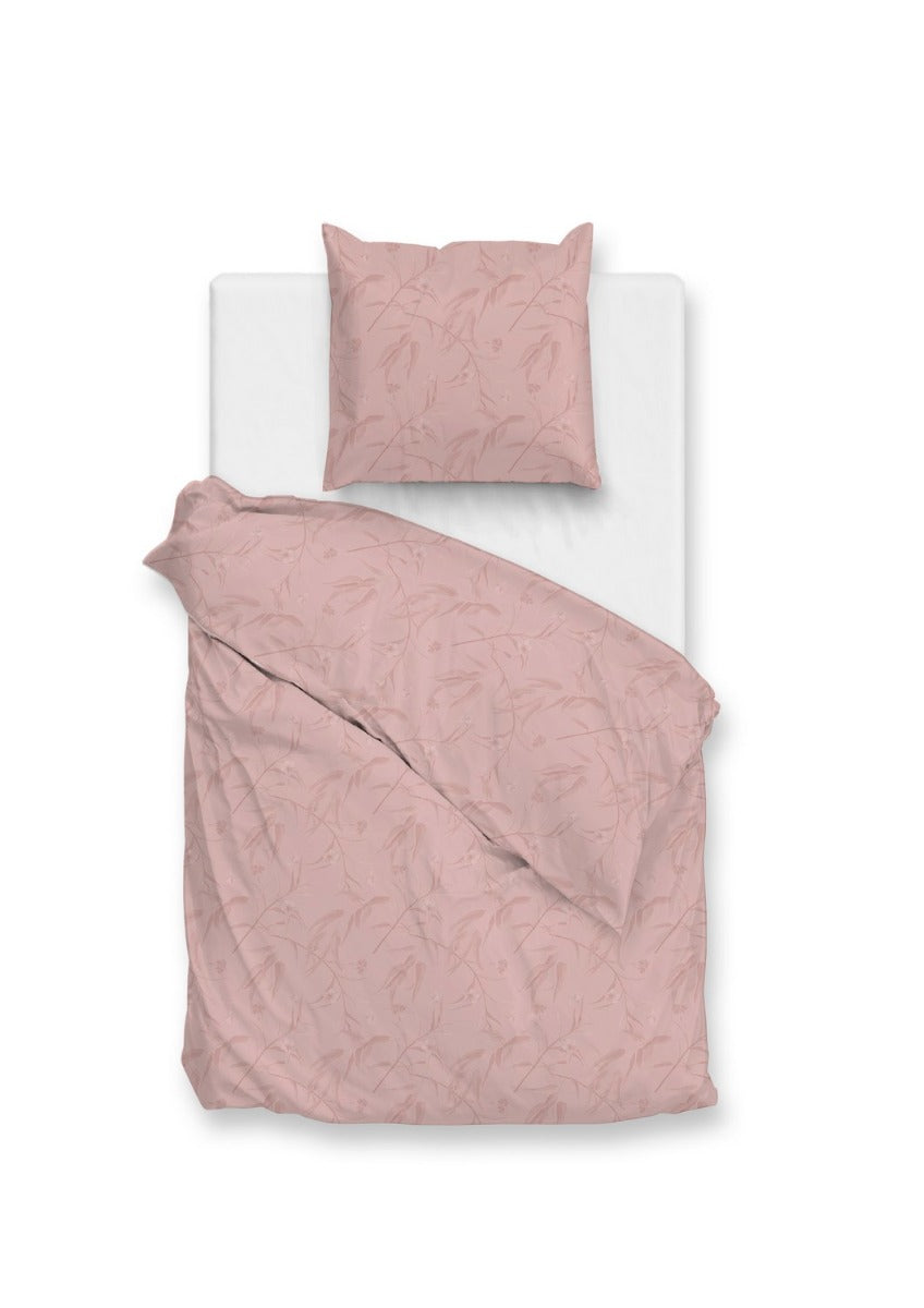 Zo Home Dekbedovertrekset Katoen Satijn Fiori di - shady pink