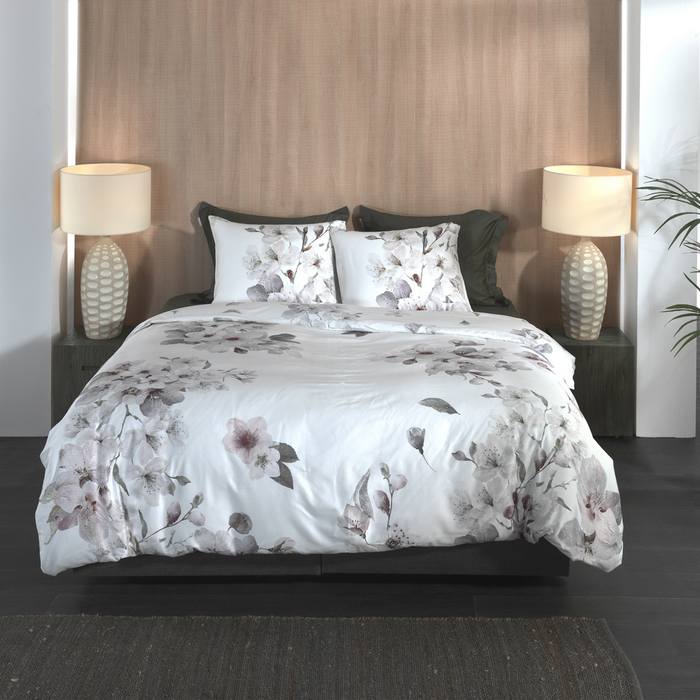 Heckett Lane Dekbedovertrek Katoen Satijn Fai - off white