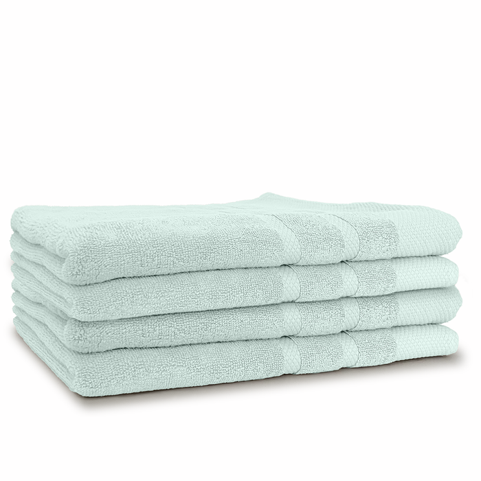 LINNICKBadstof Badlaken  Katoen 70x140cm - soft green - set van 4