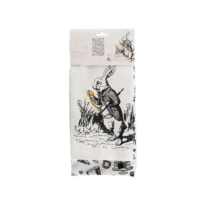 V&A - Theedoeken, Set van 2 Stuks, 100% Katoen - V&A | Alice in Wonder