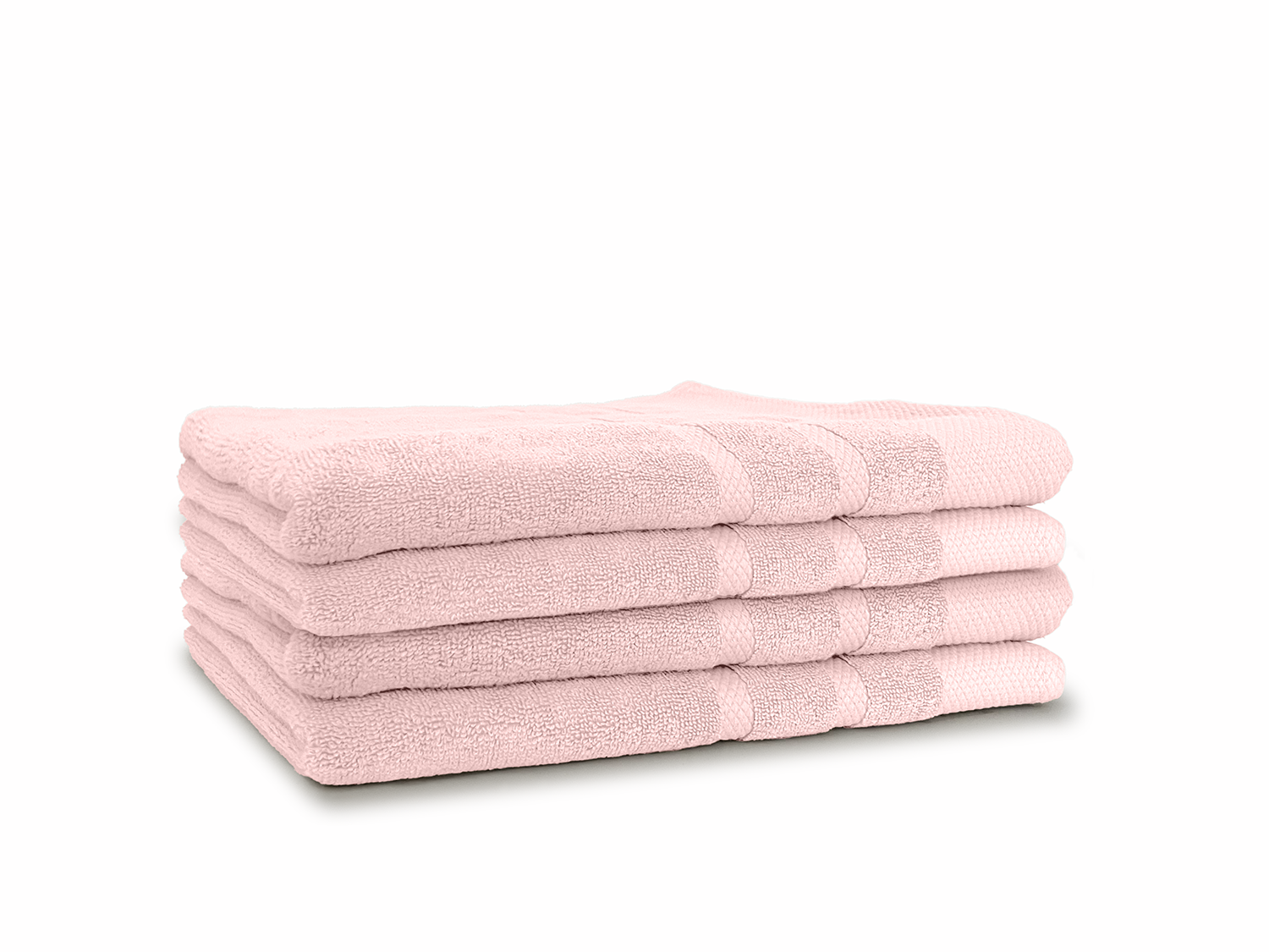 LINNICKBadstof Badlaken  Katoen 70x140cm -light pink - set van 4