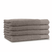 LINNICK Diamond Badstof Handdoek 60x110cm - taupe - set van 4