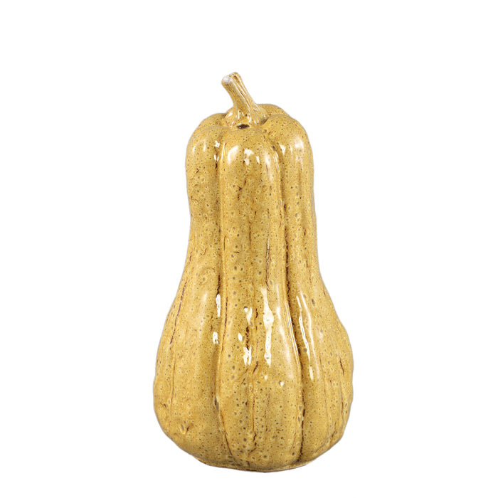 PTMD Julija Yellow Ceramic Pumpkin Shaped Statue High