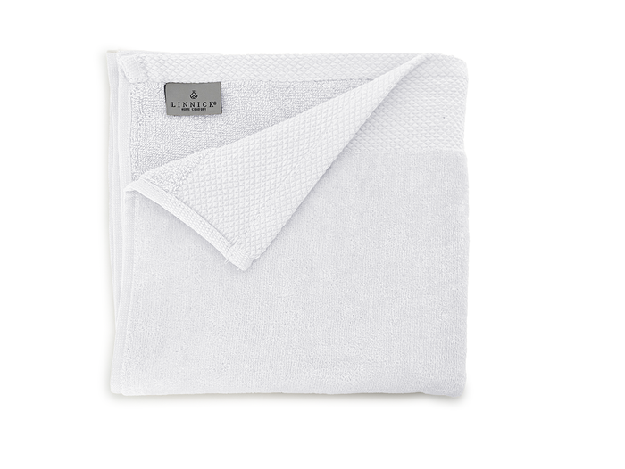 LINNICKVelours Handdoek  Katoen 60x110cm - white - Set van 4