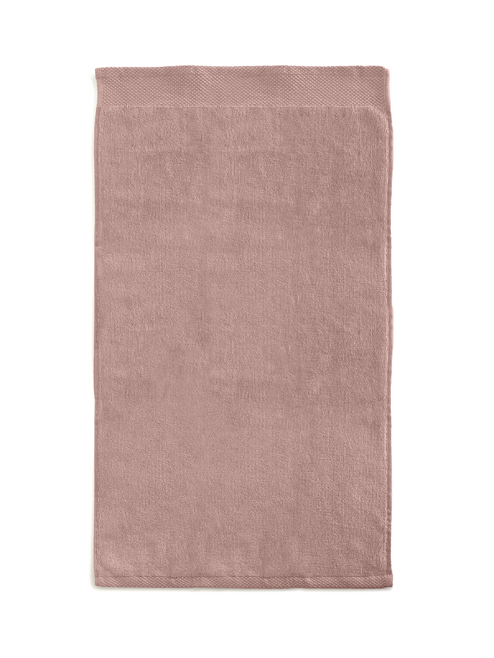 LINNICKVelours Handdoek  Katoen 60x110cm - rose - Set van 4