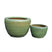 PTMD Madaline Green Glazed Round Ceramic Pot SV2