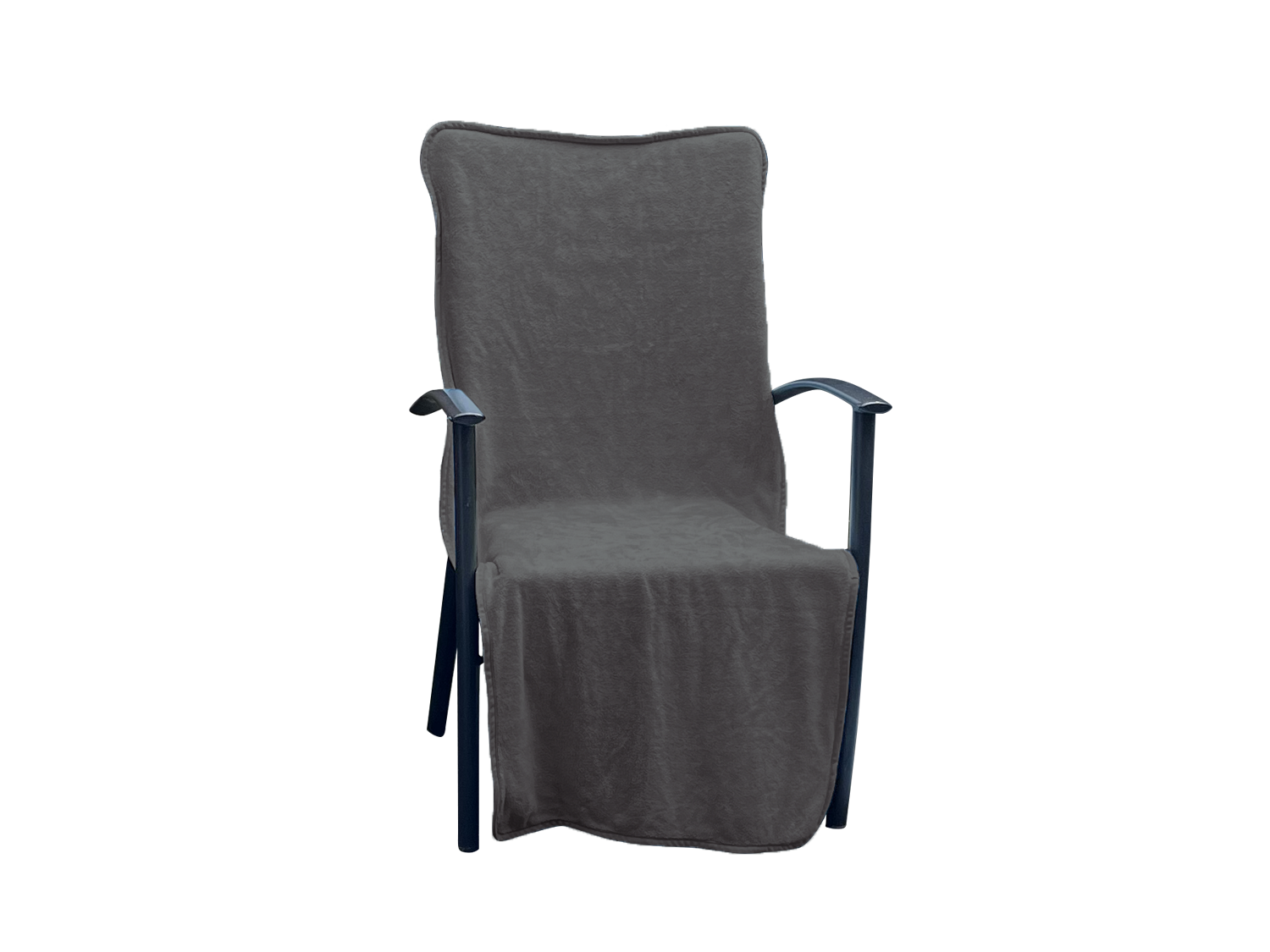 LINNICK Tuinstoel Handdoek Stoel Handdoek Microvezel 136x57cm- dark grey