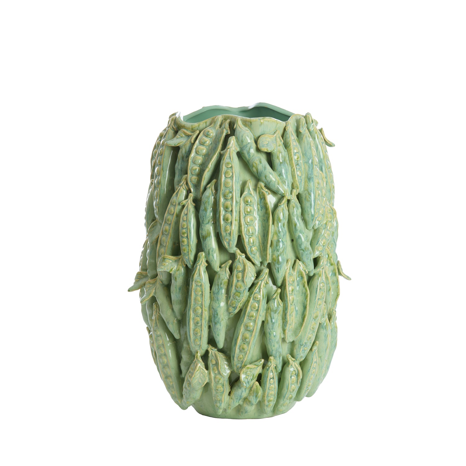 Light&living Vaas deco 31,5x30,5x45 cm FABA keramiek mint groen