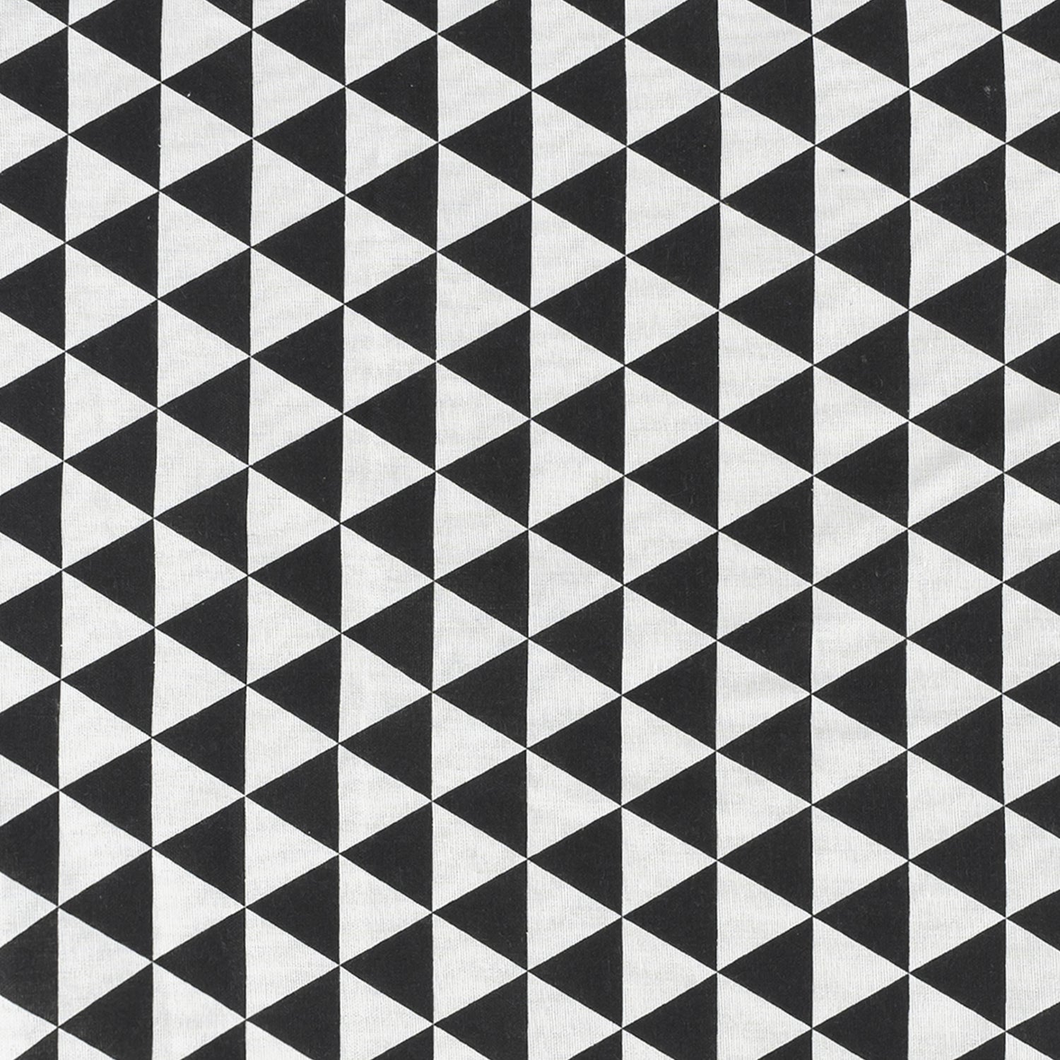 Krumble Theedoek Driehoek patroon - Zwart|wit - Set van 4