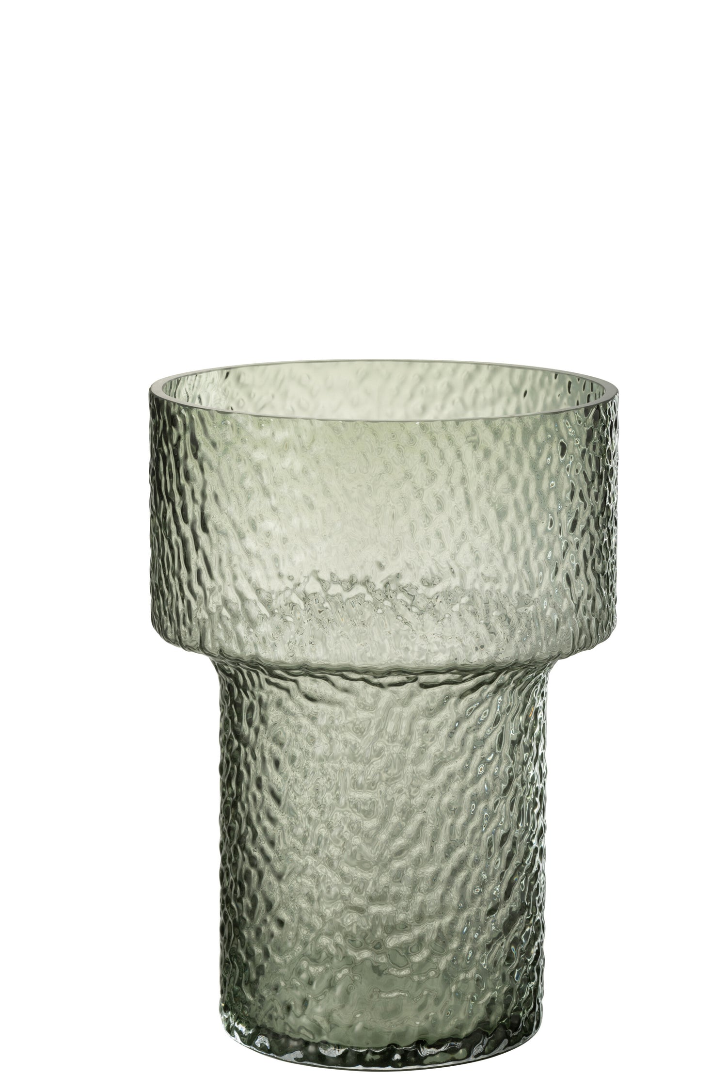 J-Line vaas Betty - glas - groen - small - 30 cm hoog