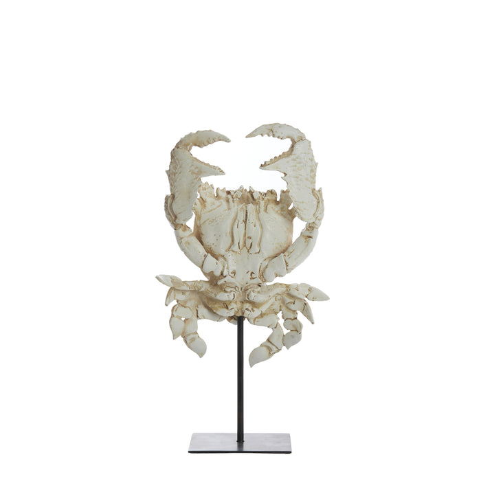 Light & Living - Ornament CRAB - 23x12.5x42.5cm - Wit