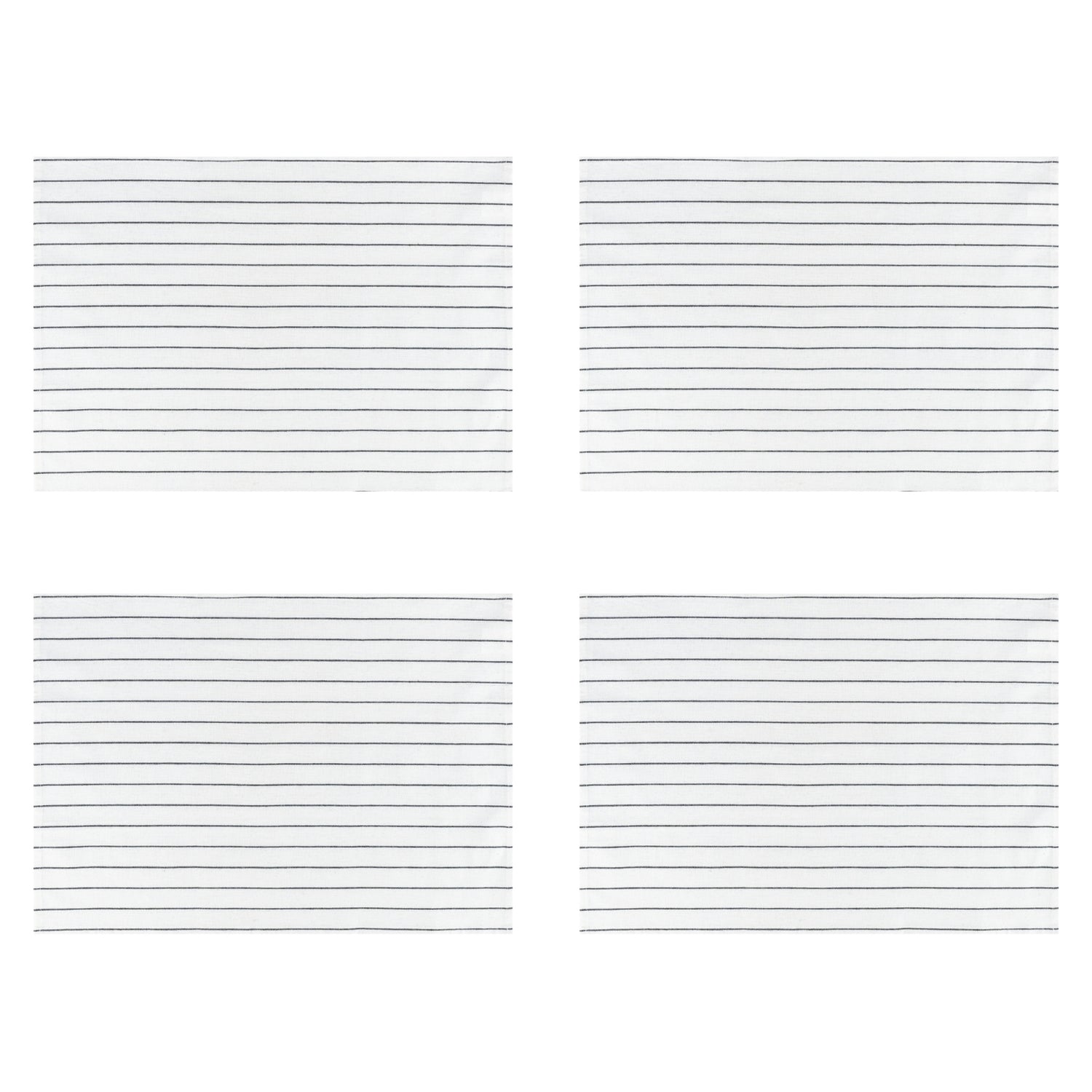 Krumble Theedoek met streeppatroon - Wit - Set van 4