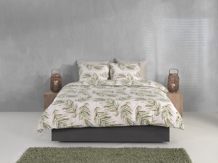 Zo Home Dekbedovertrek Katoen Palma - beige