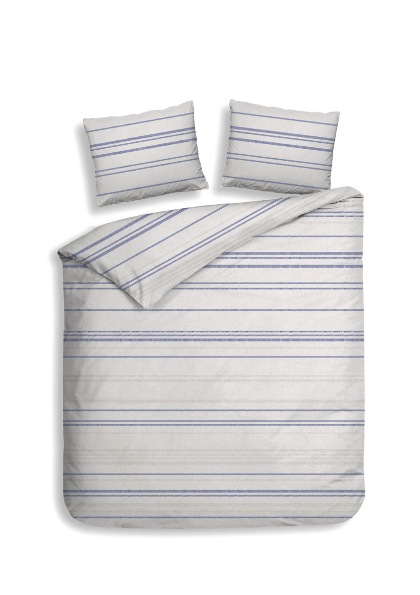 Heckett Lane Dekbedovertrek Flanel Mattia - grey