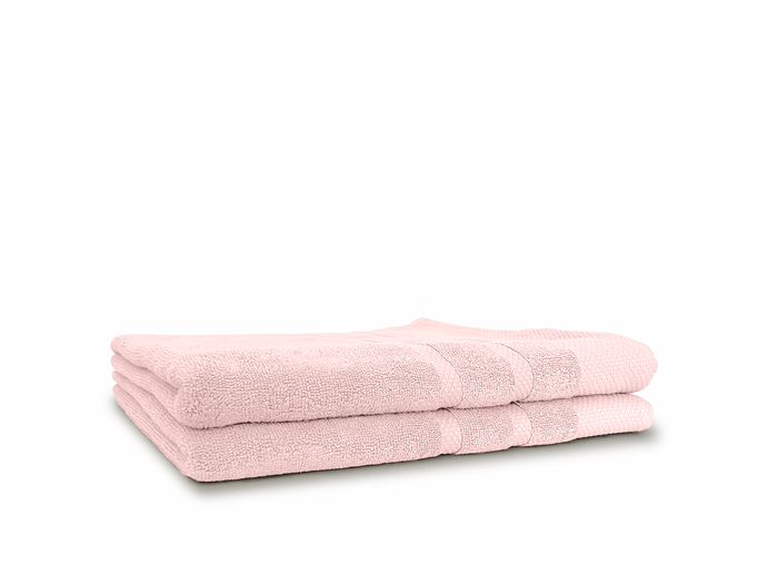 LINNICKBadstof Badlaken  Katoen 70x140cm - light pink - 2X