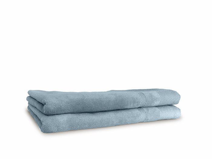 LINNICKVelours Badlaken  Katoen 70x140cm - denim - 2X