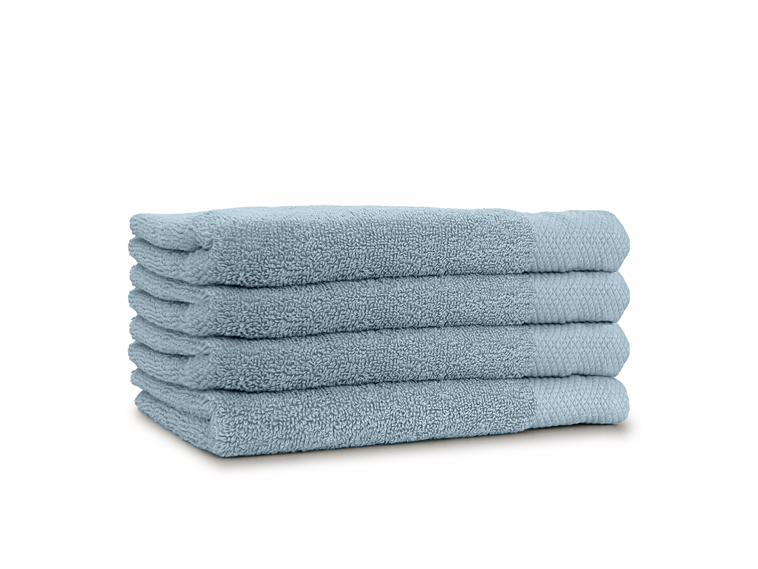 LINNICK Diamond Badstof Handdoek 60x110cm - denim - set van 4