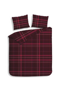 Heckett Lane Dekbedovertrek Flanel Silvan - red