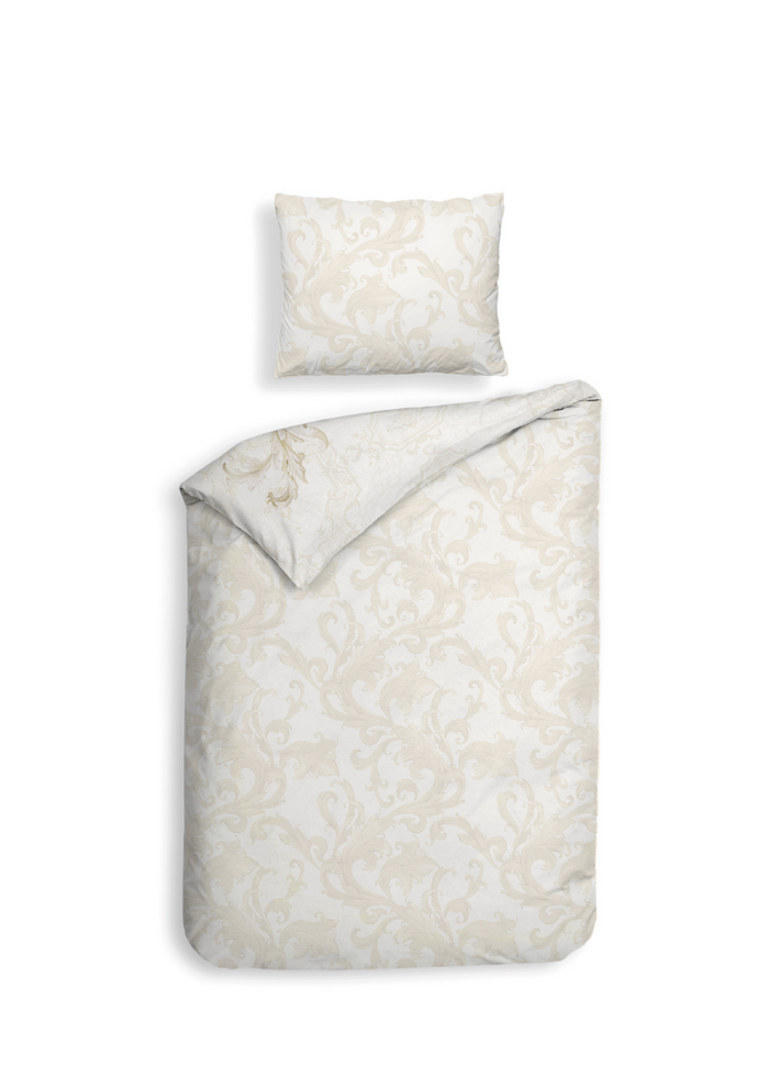 Heckett Lane Dekbedovertrek Katoen Satijn Lauren - off white