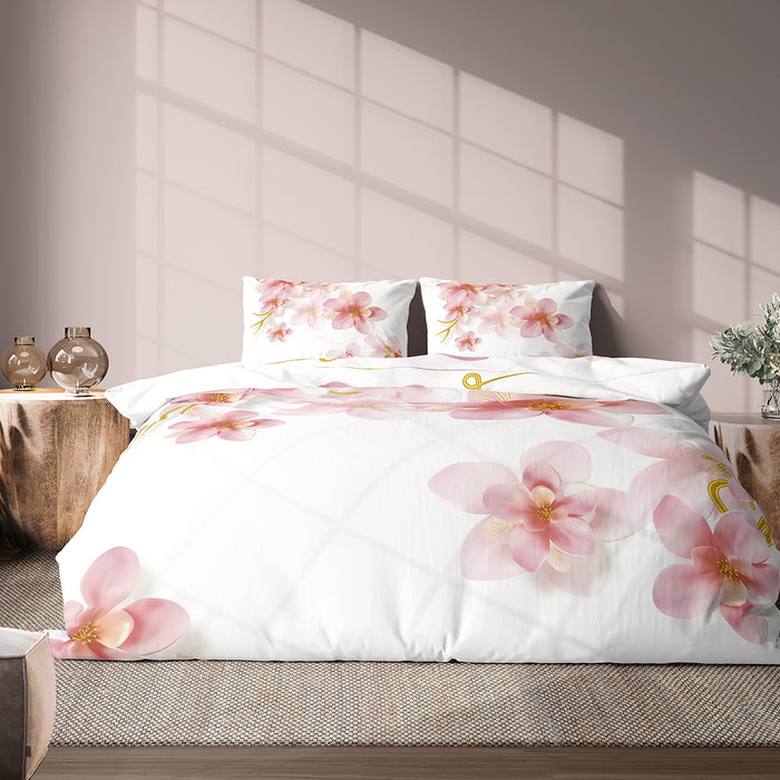 Eleganzzz Dekbedovertrek Micropercal Floral Paradise - multi