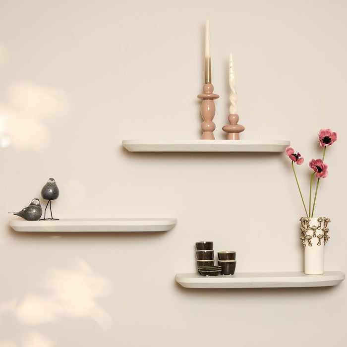 Starfurn Wandplank Gusta Sand | 60 cm | Set van 3