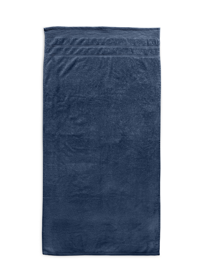 LINNICKVelours Badlaken  Katoen 70x140cm - ocean blue - 2X