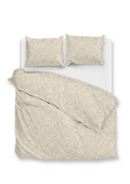 Zo Home Dekbedovertrek Perkal Katoen Floreala - cool beige