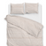 Zo Home Dekbedovertrek Perkal katoen Striscia - cream tan