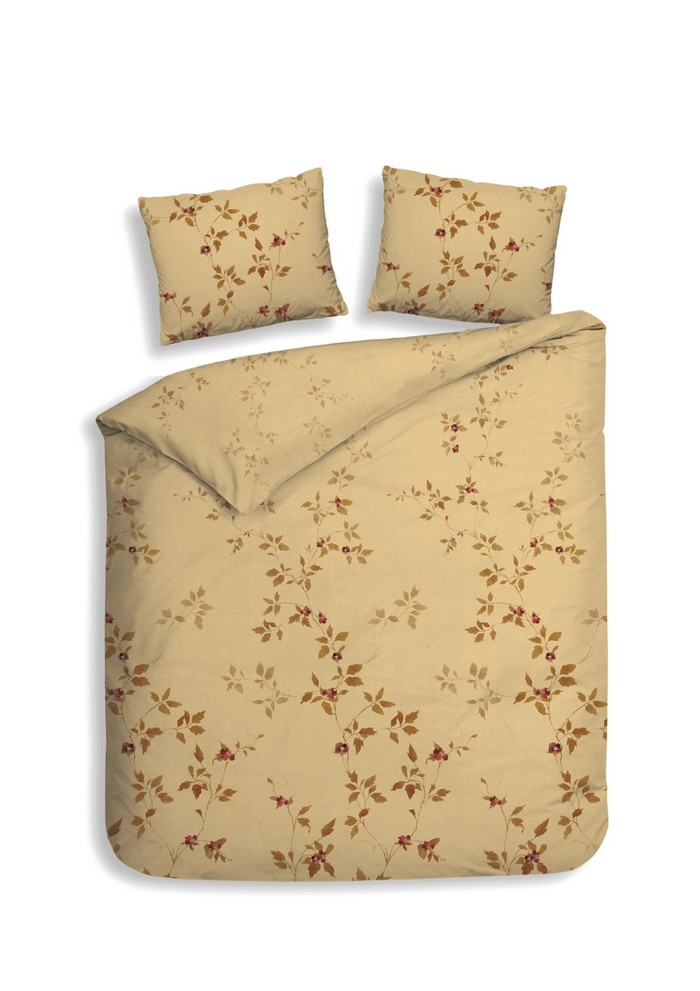 Heckett Lane Dekbedovertrek Flanel Tommaso - yellow