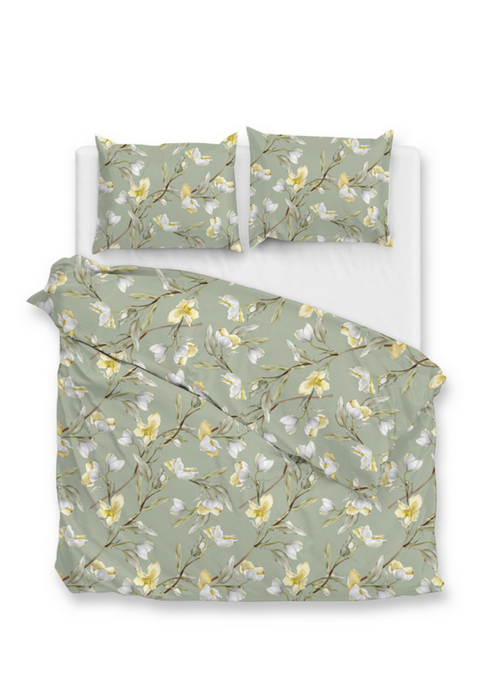 Zo Home Dekbedovertrek Katoen Satijn Denise - green