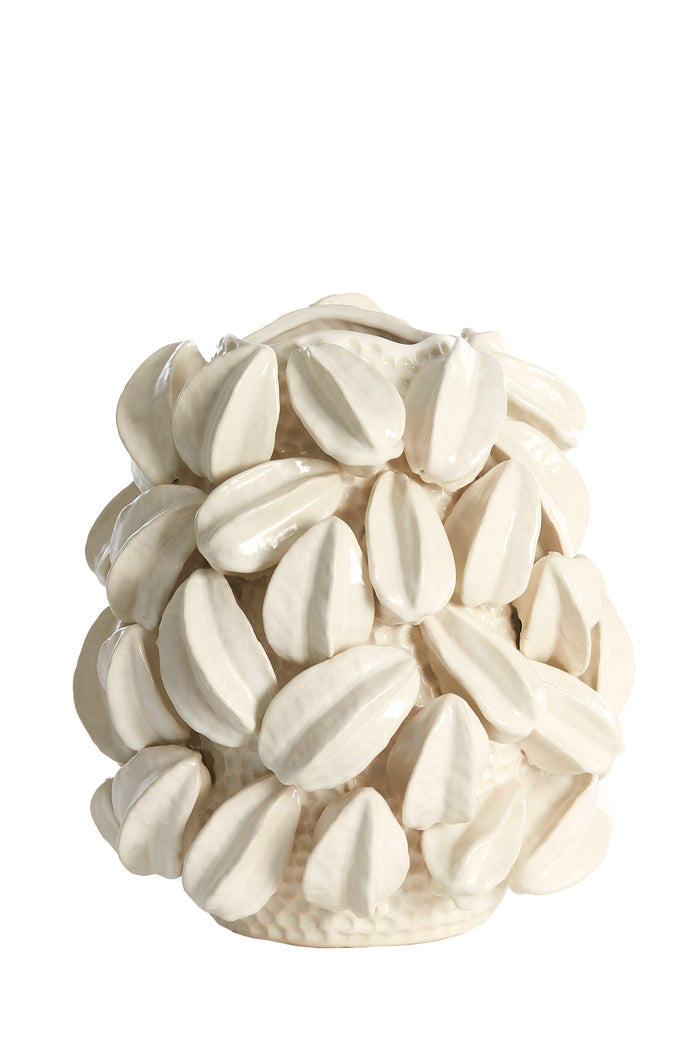 Light & Living - Vaas CARAMBOLA - 32x31.5x36.5cm - Wit