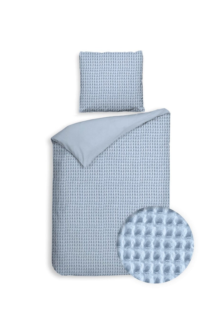 Heckett Lane Dekbedovertrek Katoen Vafala - ice blue